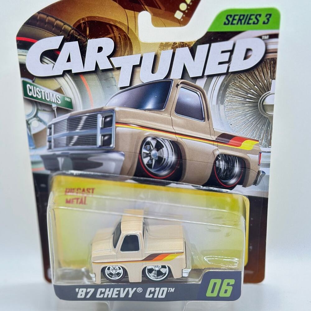 Car Tuned Series 1 1987 Chevy C10 Tan New